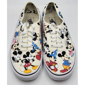 Vans + Disney Mickey Mouse 90th Birthday Shoes Mens Size 10.5 Women Size 12 Read